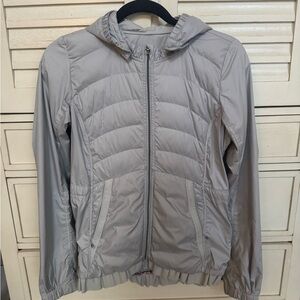 Gray LuluLemon Quilted Puffer Jacket with Hood